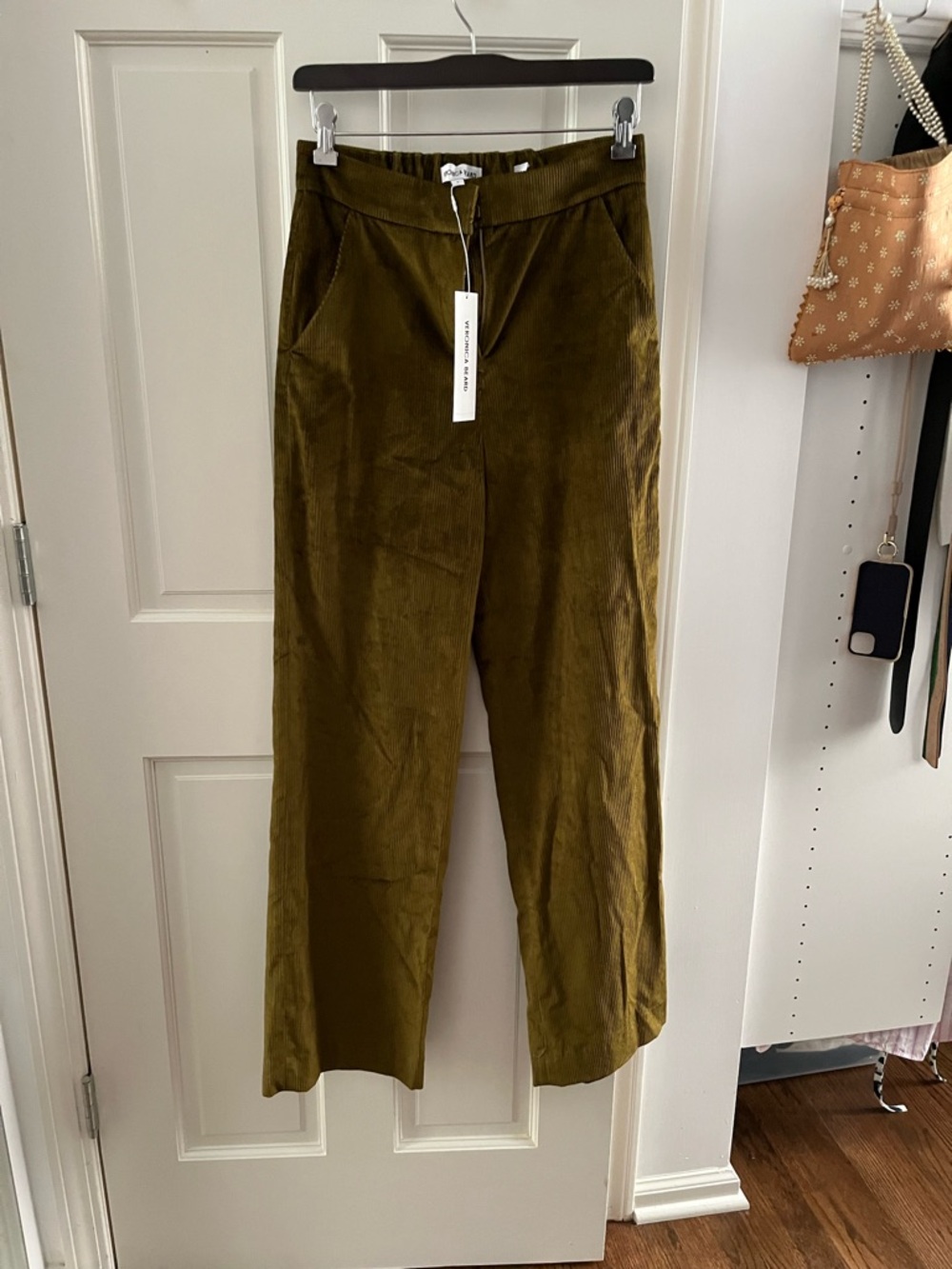 NWT Veronica Beard Grigore Pants in Moss Size 0